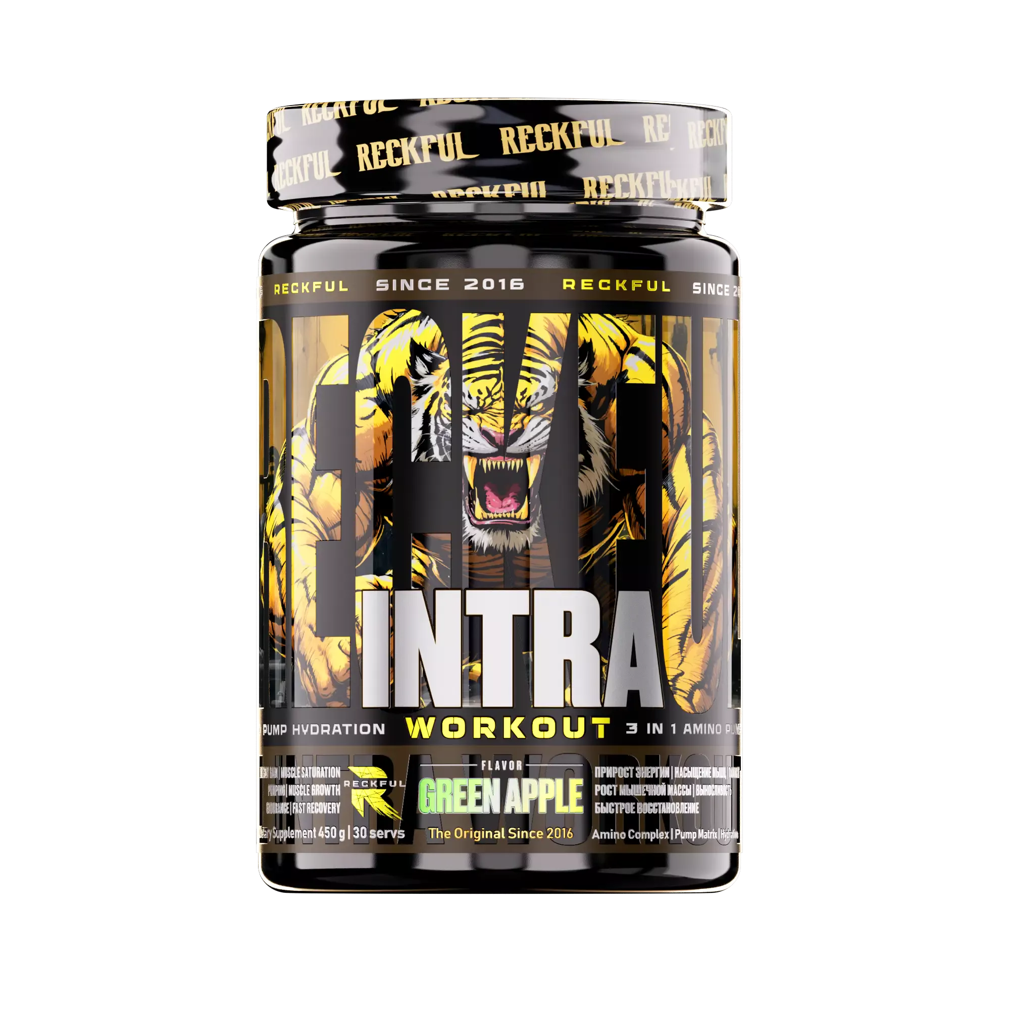 Reckful ® Intra Workout 450g 30 serv (bcaa+hydration+pump)