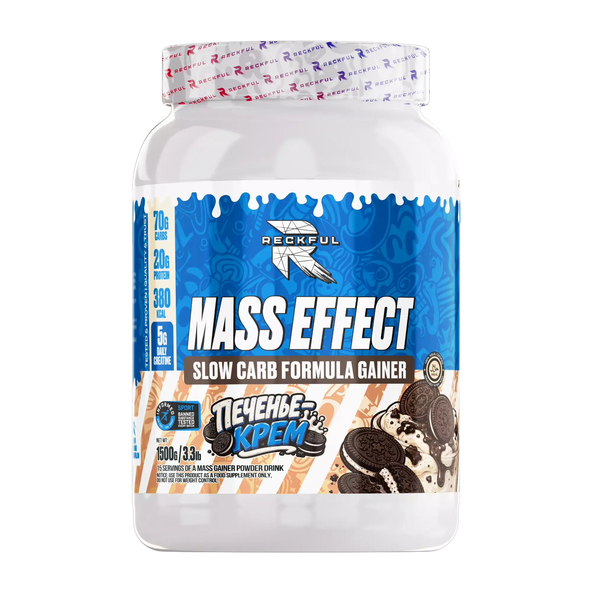 Reckful ® Slow Carb Gainer 1500g