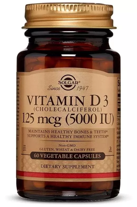 Solgar Vit D-3 5000 IU 60 caps