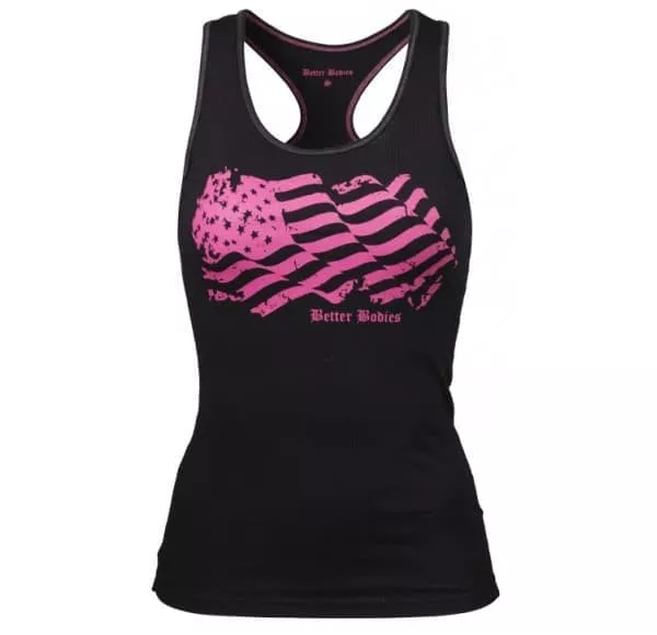Better Bodies N.Y.rib t-back Майка спортивная черная