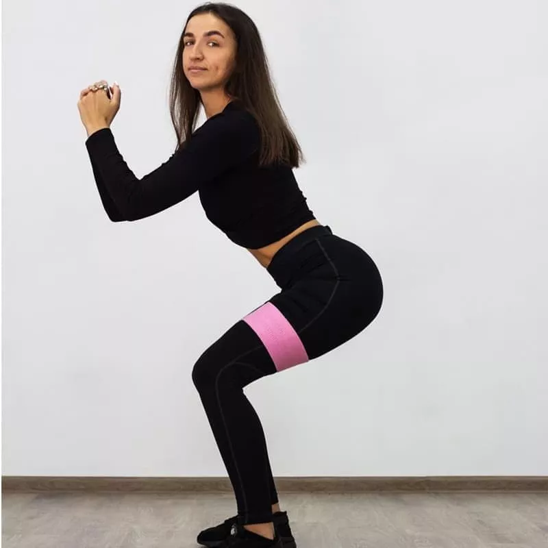 FitRule Фитнес резинка тканевая (41 кг, розовая)