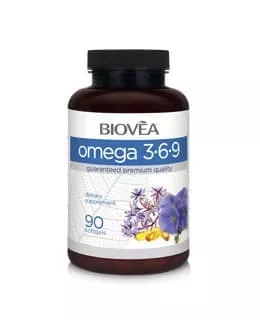 BIOVEA Omega 3-6-9 1000 mg 90 softgels