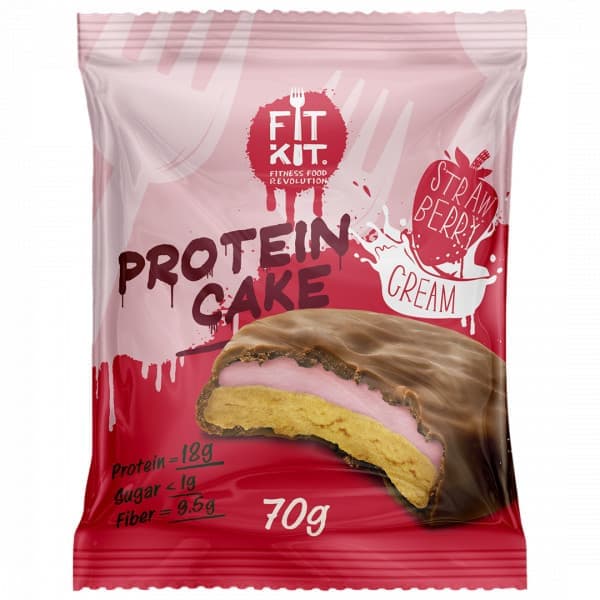 Fit Kit Protein Cake 70g (x24) фото