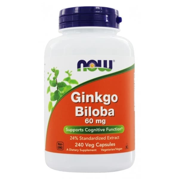 NOW Ginkgo Biloba 60 mg 240 vcaps