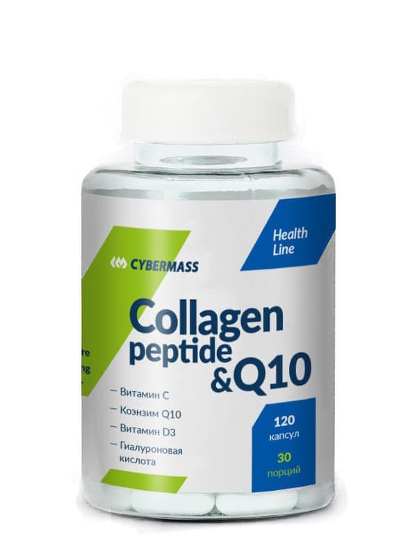 Cybermass Collagen Peptide & Q10 120 caps фото