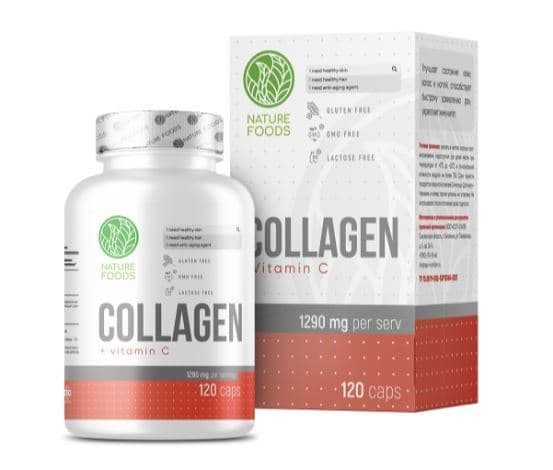 Nature Foods Collagen + Vitamin C 120caps фото