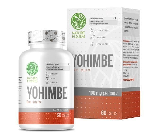 Nature Foods Yohimbe extract 100mg 60 caps