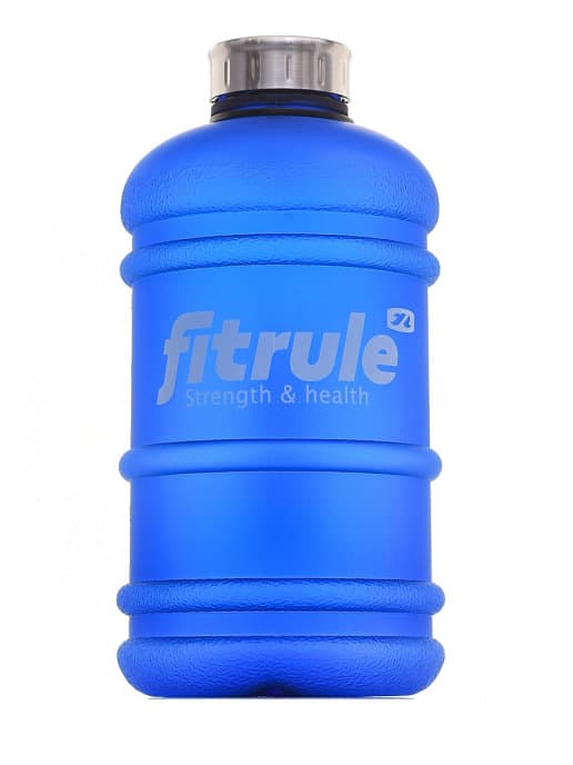 FitRule Бутыль прорезиненная металлическая крышка 2,2L (Синяя) фото