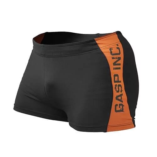 картинка GASP short tight, шорты обтягивающие, черный/оранжевый от магазина спортивного питания «2scoop»