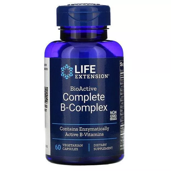 LIFE Extension BioActive Complete B-Complex 60 vcaps фото