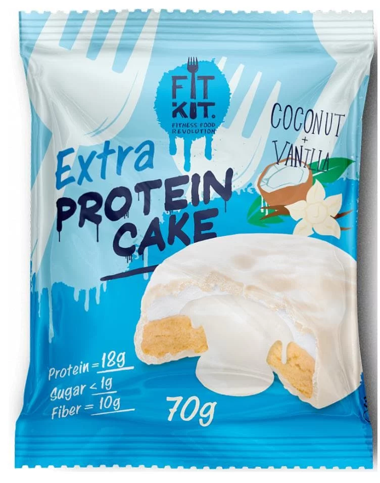 Fit Kit Protein White Extra Cake 70g фото