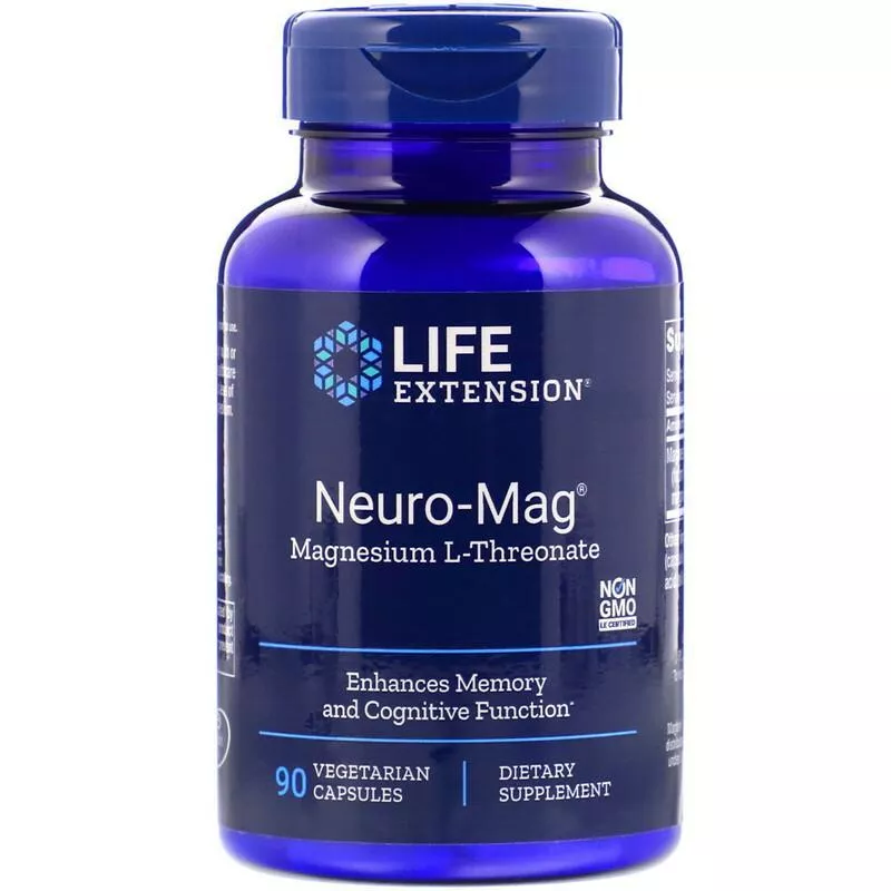 LIFE Extension Neuro-Mag® Magnesium L-Threonate 90 Vcaps фото
