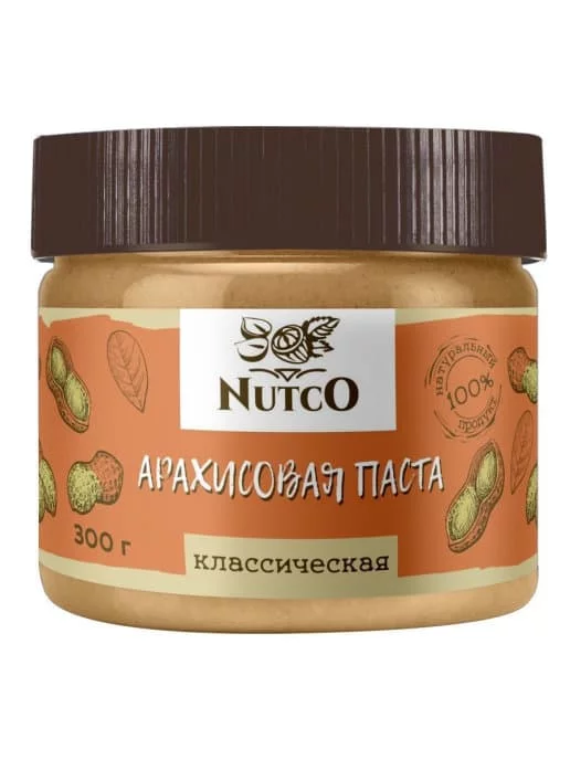 NUTCO Арахисовая паста классическая - 300g фото