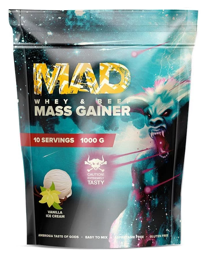 MAD Mass Gainer Whey Beef 1000g фото