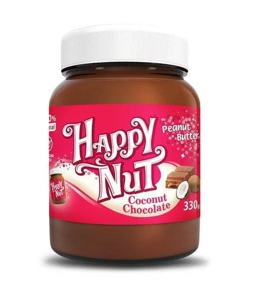Happy Nut Арахисовая паста шоколад с кокосом 330 фото