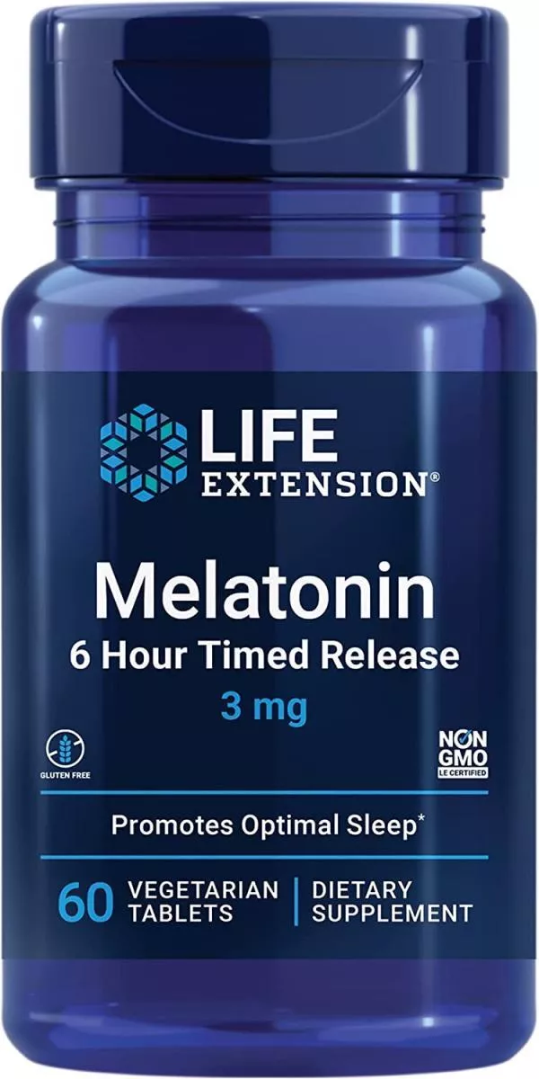 картинка LIFE Extension Melatonin 3mg 60 vloz от магазина спортивного питания «2scoop»